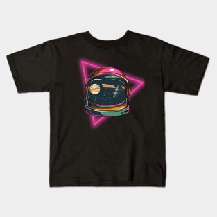 astronaut neon Kids T-Shirt
